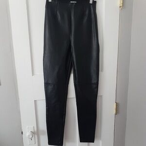 Abercrombie & Fitch Vegan Faux Leather Skinny Pants Black Sz S